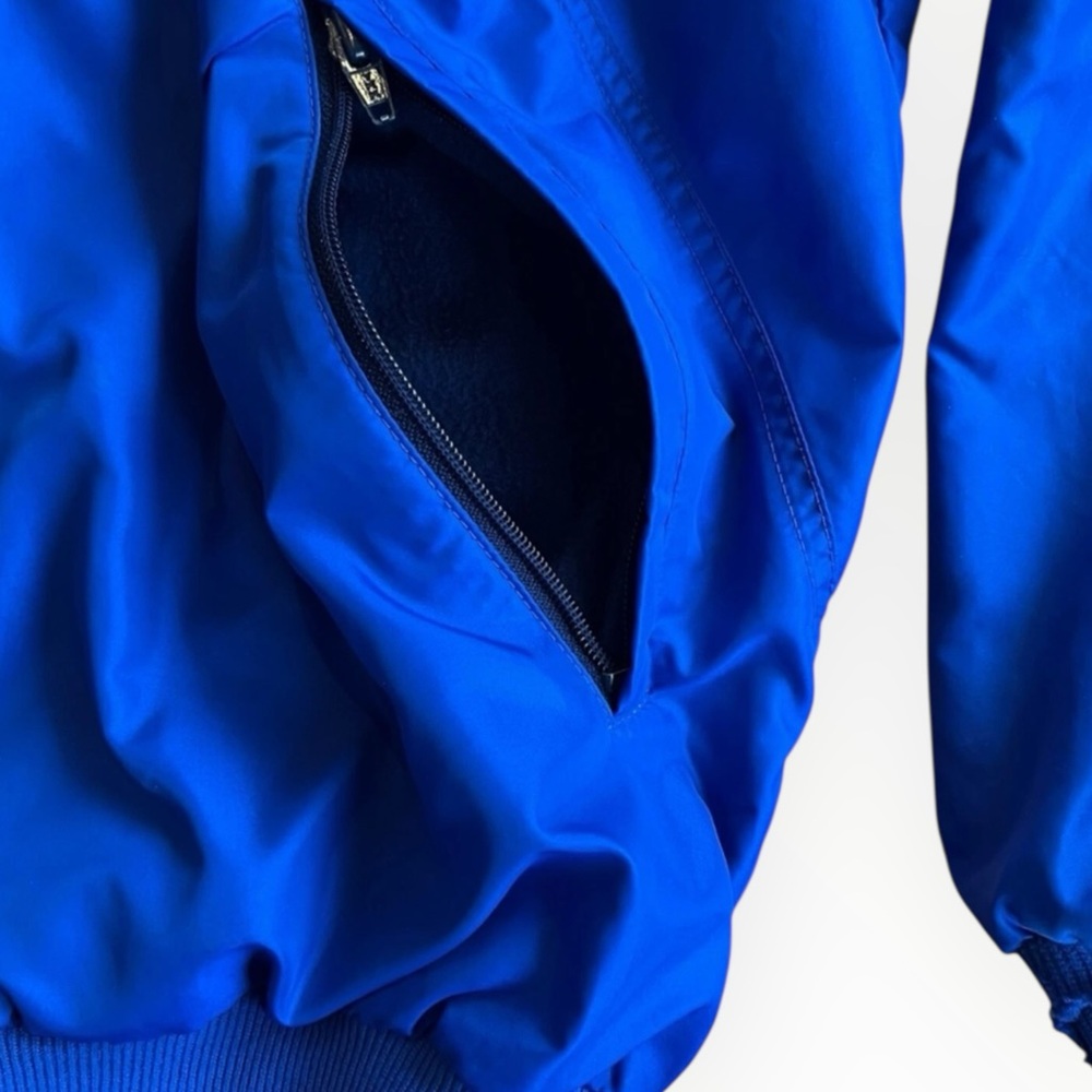 VTG 1980s Patagonia XL Nylon Fleece Lined Bomber Jacket Blue Made in USA READ - Picture 7 of 16